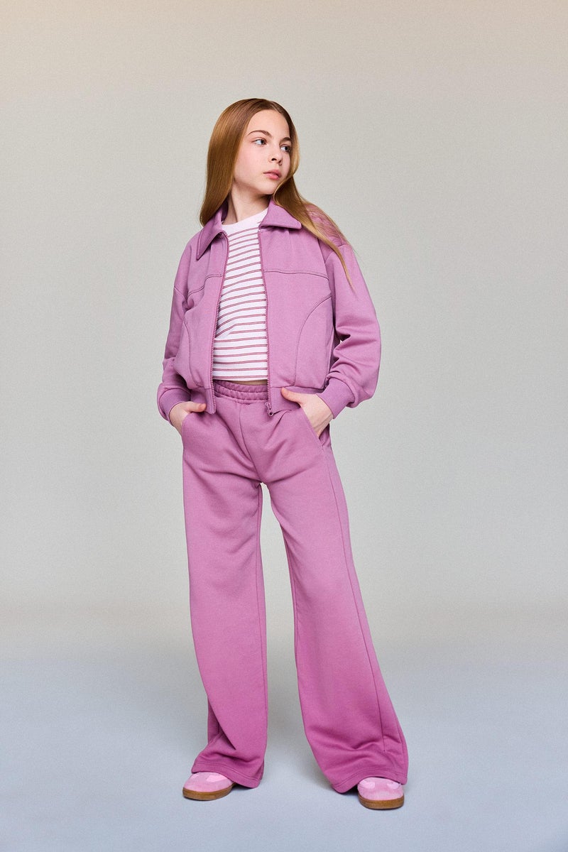 DeFacto Pink Girl Girl Zip-Up Cardigan Casual - Image 2